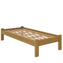 Ver imagem 1 de Cama Solteiro Turca New Madeira Maciça Cor Nogueira