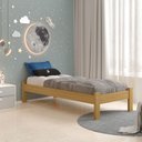 Ver imagem 3 de Cama Solteiro Turca New Madeira Maciça Cor Nogueira