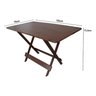 Mesa de Jantar Madeira Maciça Dobravel Premium 120x70 4 Cadeiras - Imbuia - 8