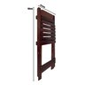 Mesa de Jantar Madeira Maciça Dobravel Premium 120x70 4 Cadeiras - Imbuia - 9