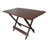 Mesa de Jantar Madeira Maciça Dobravel Premium 120x70 4 Cadeiras - Imbuia - 2
