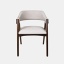 Ver imagem 7 de Cadeira de Madeira Viena Encosto Curvado Imbuia Estofado Facto Garden Bege Acinzentado