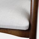 Ver mais imagens de Cadeira de Madeira Viena Encosto Curvado Imbuia Estofado Facto Garden Bege Acinzentado