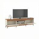 Ver imagem 3 de Rack para TV Miami 2 Portas Menu Móveis Freijó/Off White