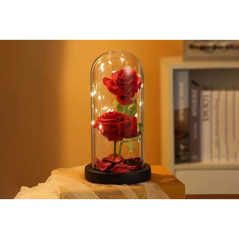 Luminária Rosa Decorativa em Cúpula