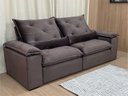 Ver imagem 5 de Sofá Retrátil e Reclinável Comfort Premium Tamanhos e Cores Cor:marrom;tamanho:2,30
