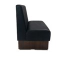 Ver imagem 2 de Sofá Booth Slim 1,20m Estofado D28 para Bares e Restaurantes - Liso Preto