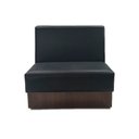 Ver imagem 4 de Sofá Booth Slim 1,20m Estofado D28 para Bares e Restaurantes - Liso Preto