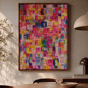 Ver imagem 1 de Quadro Luxo Arte Colorida Grande Canvas com Moldura 60x90cm