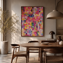 Ver imagem 3 de Quadro Luxo Arte Colorida Grande Canvas com Moldura 60x90cm