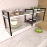 Prateleira Industrial para Cozinha - Nicho Branco - Suporte Moderno Suspenso - 1