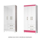 Ver imagem 5 de Guarda Roupa de Solteiro com 3 Portas 82x182cm Lima Moval Branco Flex