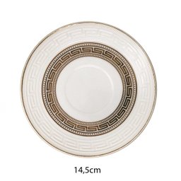 Jogo 6 Xícaras de Café 100ml C/ Pires Decorado Cerâmica 12pç - 8