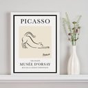 Ver imagem 1 de Quadro Poster Picasso - The Feline 24x18cm - com Vidro:madeira Preta