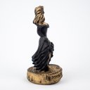 Ver imagem 3 de Escultura Dama da Noite Preta Vintage em Resina 10 Cm