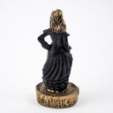 Ver imagem 4 de Escultura Dama da Noite Preta Vintage em Resina 10 Cm