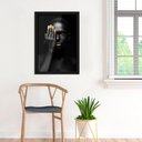 Ver imagem 3 de Quadro Mão no Olho Madeira 50x70 Abstrato Decoração Luxo