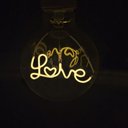 Ver imagem 7 de Lampada Led Vintage Love Dream Home Mensagem 4w Kit 3 Und Branco Quente Casa Decoraçao Enfeite