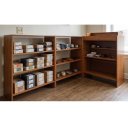 Ver imagem 2 de Balcão Caixa e Vitrine 100% Mdf Amadeirado - Suprema Móveis