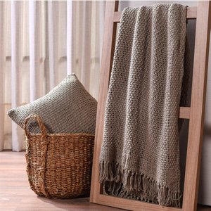 Manta Decorativa Atacama 120x150 Cogumelo - 100% Algodão