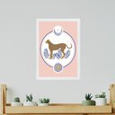 Ver imagem 1 de Quadro Decorativo Boho Leopardo - Sol e Lua 24x18cm:moldura Branca