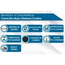 Ver imagem 2 de Cama Box Baú Solteiro Universal Courano White (88x188x35) - Ortobom