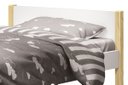 Ver imagem 4 de Cama Babá Solteiro Simba Branco Fosco com Natural - MoveisAqui