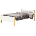 Ver imagem 1 de Cama Babá Solteiro Simba Branco Fosco com Natural - MoveisAqui