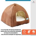 Ver imagem 5 de Cama Casa Toca Iglu Tenda Caminha Cabana para Cachorros e Ga