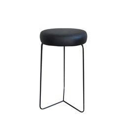 Banqueta para Cozinha Média Bar Balcão Bistro Mesa Itália:preto - 1