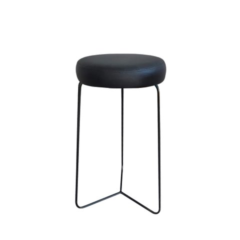 Banqueta para Cozinha Média Bar Balcão Bistro Mesa Itália:preto
