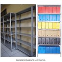 Ver imagem 5 de Estante de Aço 5 Prateleiras de Ferro 175x92cm 125kg Para Arquivo Escritório Livros Cinza