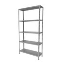 Ver imagem 2 de Estante de Aço 5 Prateleiras de Ferro 175x92cm 125kg Para Arquivo Escritório Livros Cinza