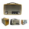 Caixa de Som Madeira Bluetooth Profissional Decoração Vintage Rádio Am Fm Sw Mp3 Retro Recarregavel - 1