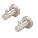 Ver imagem 1 de Kit 2 Porta Toalha Cabide Banheiro Inox Escovado Luxo