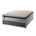 Ver imagem 7 de Conjunto Cama Box Casal c/ Molas Ensacadas New York Cinza 138x188x73