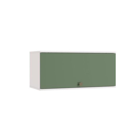 Armário Aéreo Celeste Kappesberg 100% Mdf 1 Porta Basculante Branco/verde 80cm