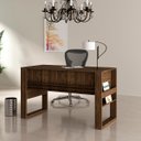Ver imagem 3 de Conjunto Escritório Completo Com Mesa e Gaveteiro Volante Cor: Nogal