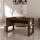 Ver imagem 2 de Conjunto Escritório Completo Com Mesa e Gaveteiro Volante Cor: Nogal