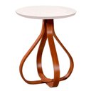 Ver imagem 1 de Mesa de Canto Cebola 70 Cm Arch Decor Off White