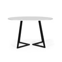 Ver imagem 2 de Mesa de Jantar 4 Lugares 90cm Redonda Industrial Rigo Branca - Straub Web