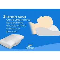 Travesseiro Nasa Cervical Ortopédico Anatômico Fibrasca - 8