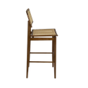 Ver imagem 3 de BANQUETA EM MADEIRA ASSENTO E ENCOSTO EM TELA SEXTAVADA NATURAL