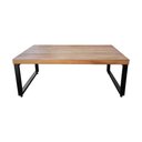 Ver imagem 3 de Mesa Infantil Bernardo Industrial 120x70cm Madeira Maciça e Ferragem Preta Preto