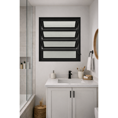 Vitro Basculante Preto 80x60 Linha 25 Jade