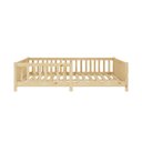 Ver imagem 7 de Cama Montessori Casal Infantil Grade Madeira Chão Natural Eva Idimex