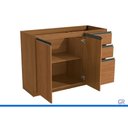 Ver imagem 4 de Balcão Cozinha Modulado p/ Pia 2PT 3GAV 120cm Liga Canela Kappesberg