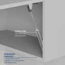 Ver imagem 6 de Armário Aéreo Porta Basculante Reflecta 120cm Nara CabeCasa MadeiraOriginals