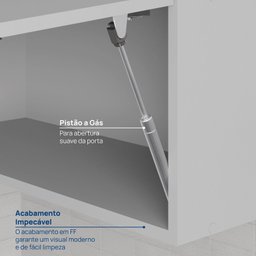 Armário Aéreo Porta Basculante Reflecta 120cm Nara CabeCasa MadeiraMadeira - 6