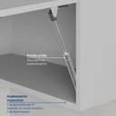 Ver imagem 6 de Armário Aéreo Planejado Porta Basculante Reflecta 120cm Nara CabeCasa MadeiraOriginals Cinza